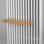 Grzejnik Deco Space - półka drewniana