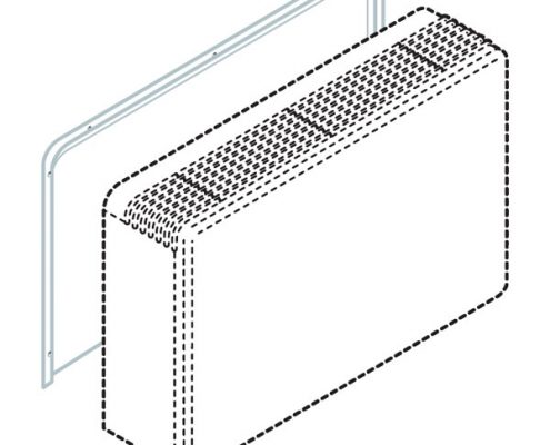 Tylny panel - w przypadku montażu jako model stojący