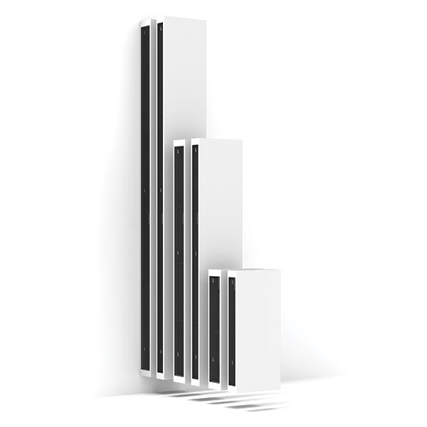 Pionowy grzejnik Vertilina Hybrid w różnych wysokościach 90–290 cm